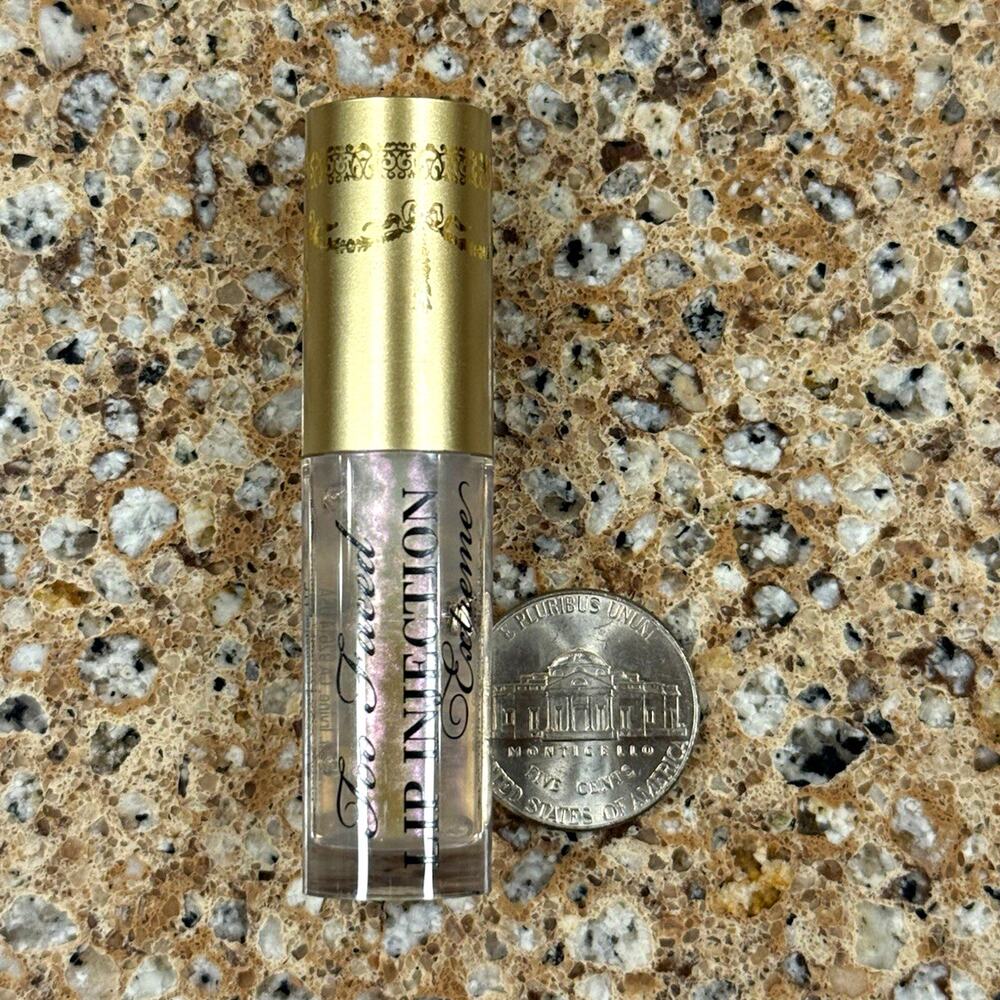 Too Faced Lip Injection Extreme Lip Plumper gloss, Clear, Travel 0.05 oz NEW